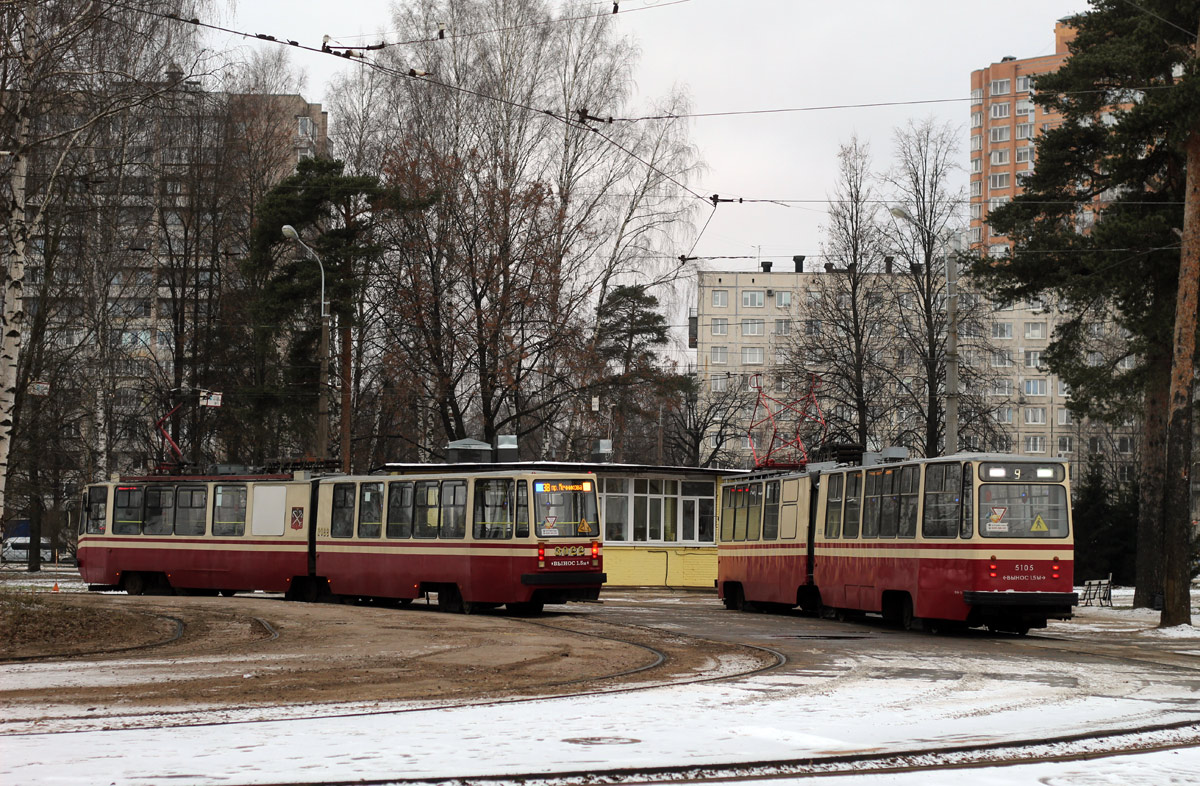 Санкт-Петербург, ЛВС-86К № 3022; Санкт-Петербург, ЛВС-86К № 5105; Санкт-Петербург — Конечные станции и разворотные кольца