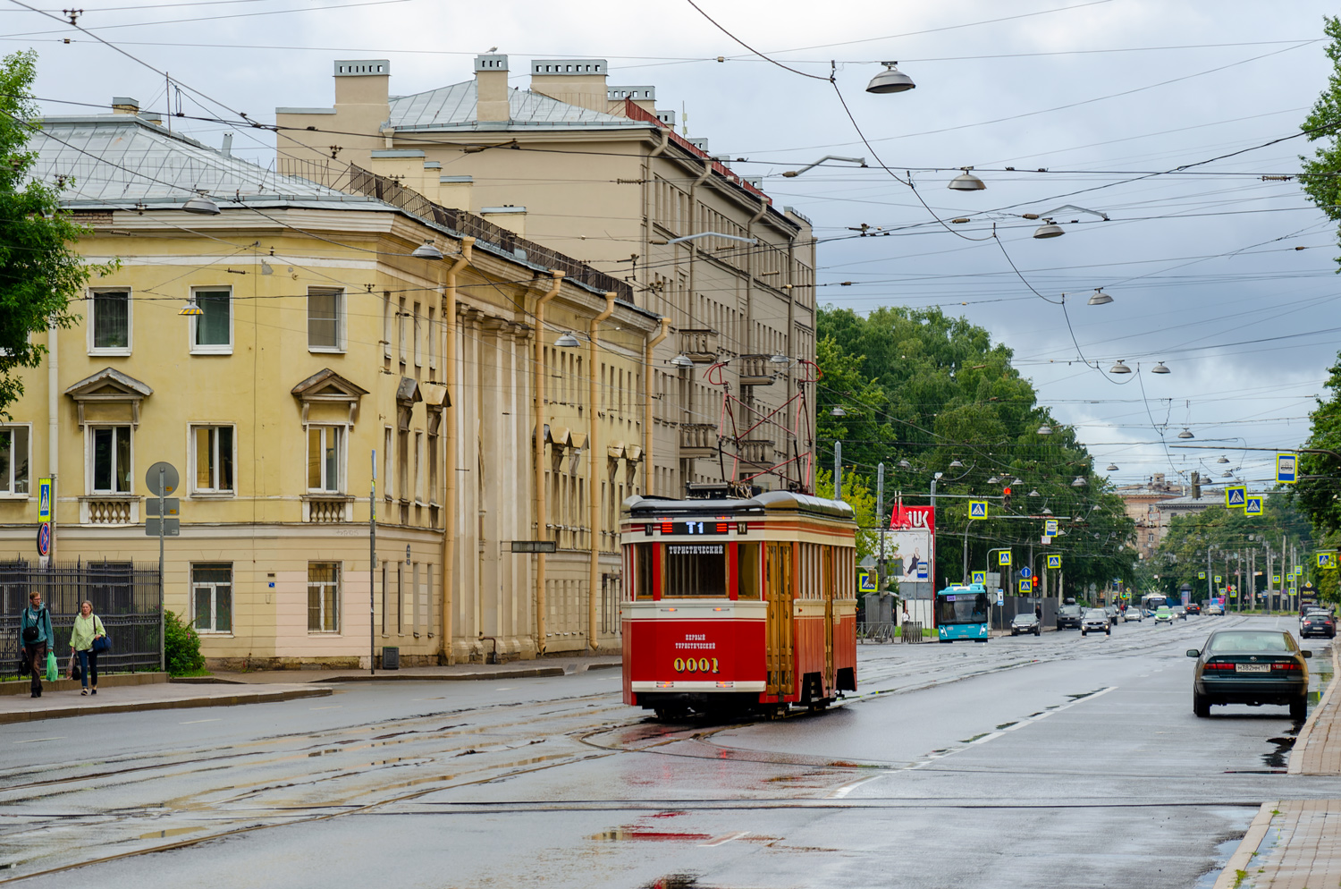 Sankt Petersburg, LM-99/33 Nr 0001; Sankt Petersburg — Tram lines and infrastructure Sankt Petersburg, LM-99/33 Nr 0001; Sankt Petersburg — Tram lines and infrastructure
