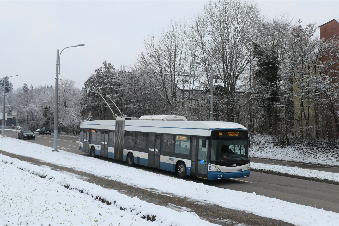 Zürich, Hess SwissTrolley 4 (BGT-N2D) № 171 Zürich, Hess SwissTrolley 4 (BGT-N2D) № 171