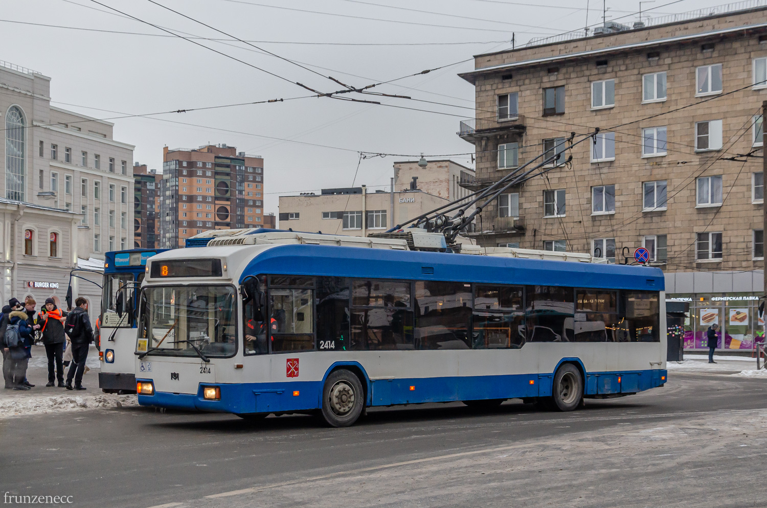 Санкт-Петербург, БКМ 321 № 2414; Санкт-Петербург — "Прощальный рейс" на троллейбусе МТрЗ-6223-0000010 1865 — 18.12.2022