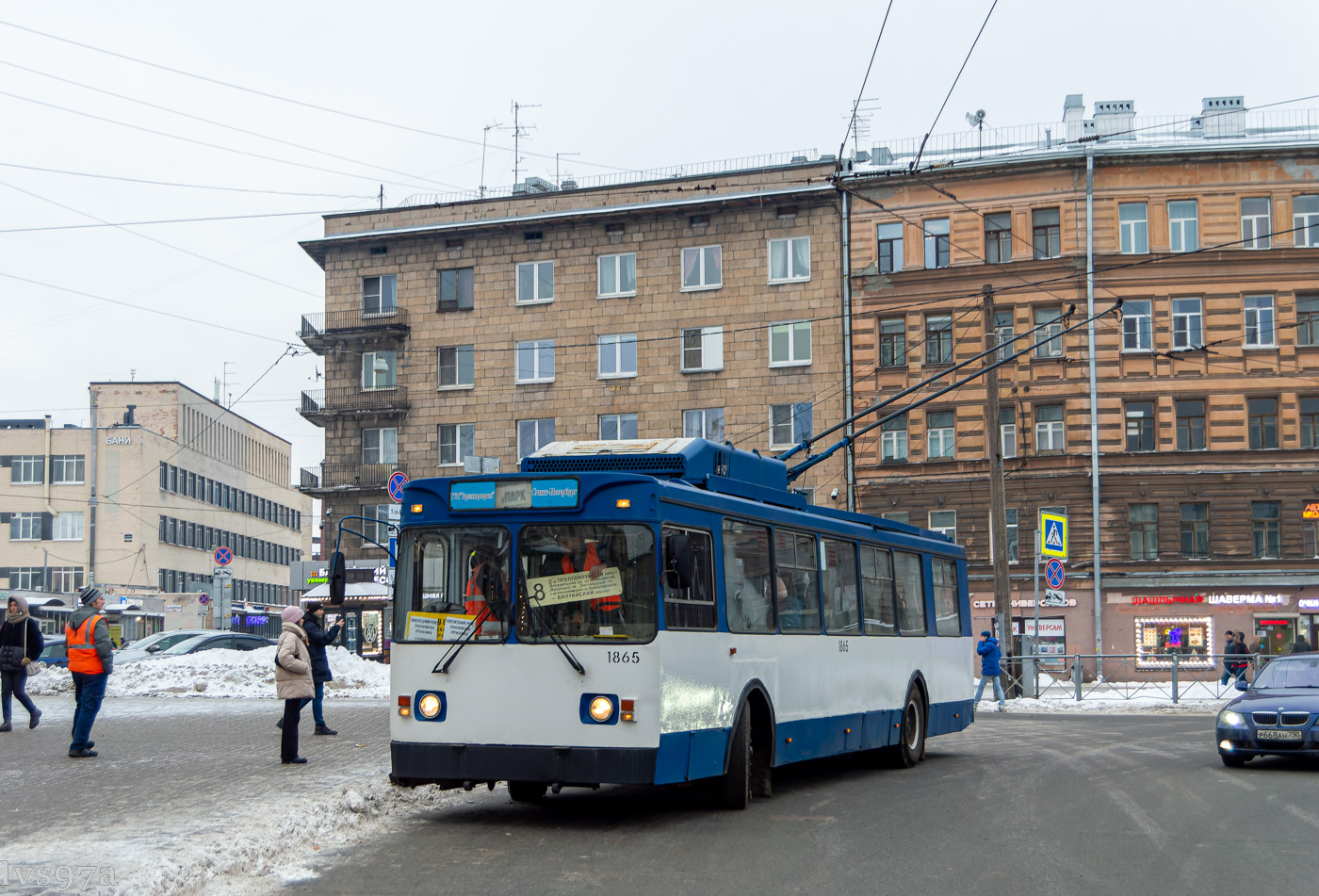 Санкт-Петербург, МТрЗ-6223-0000010 № 1865; Санкт-Петербург — "Прощальный рейс" на троллейбусе МТрЗ-6223-0000010 1865 — 18.12.2022