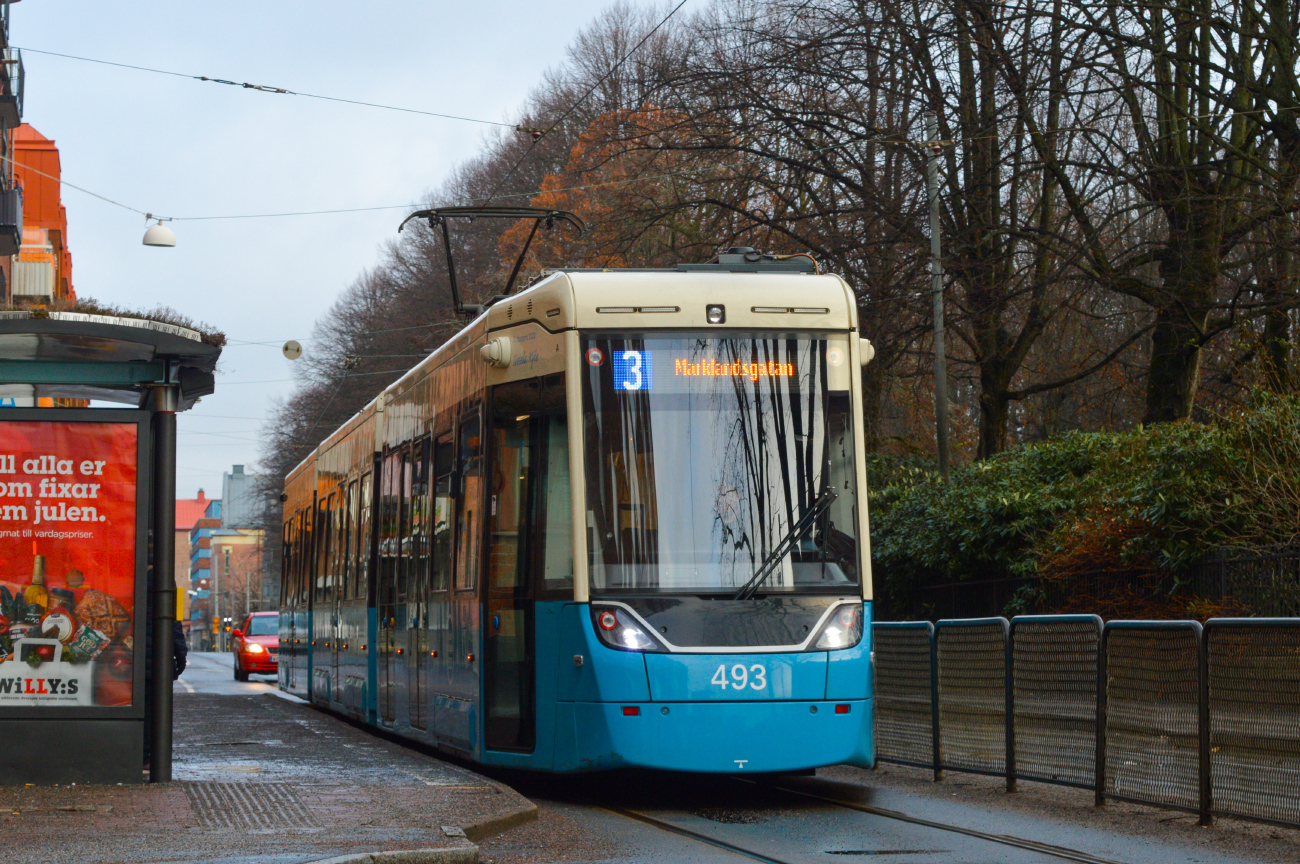 Gothenburg, Alstom M33B Flexity Göteborg № 493