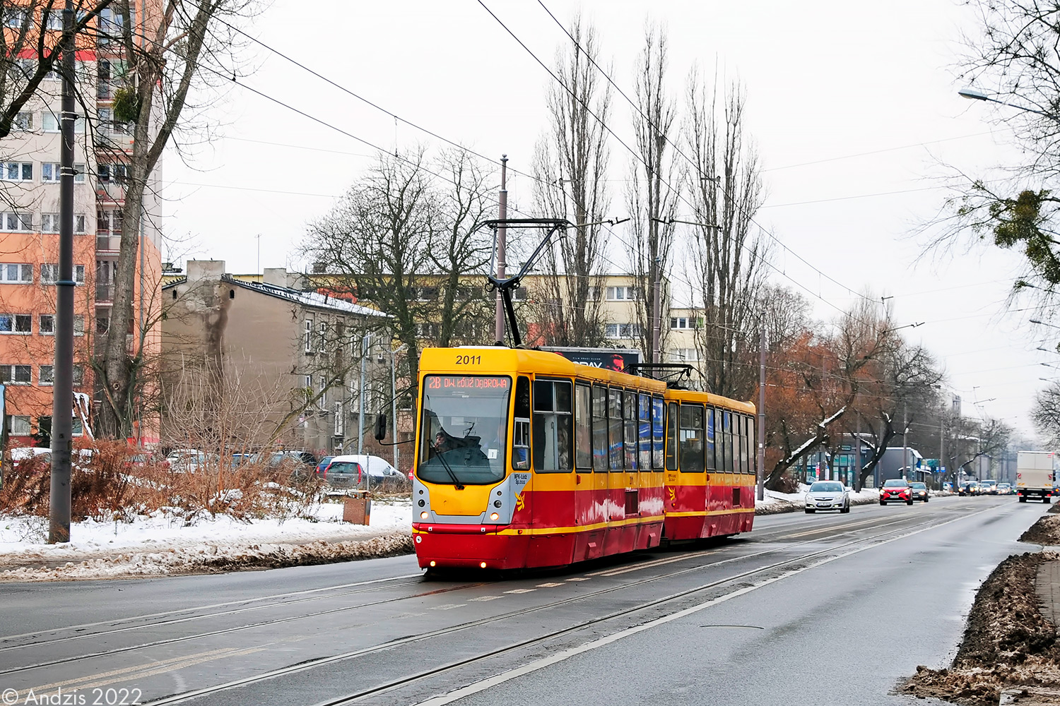Łódź, Konstal 805NaND # 2011