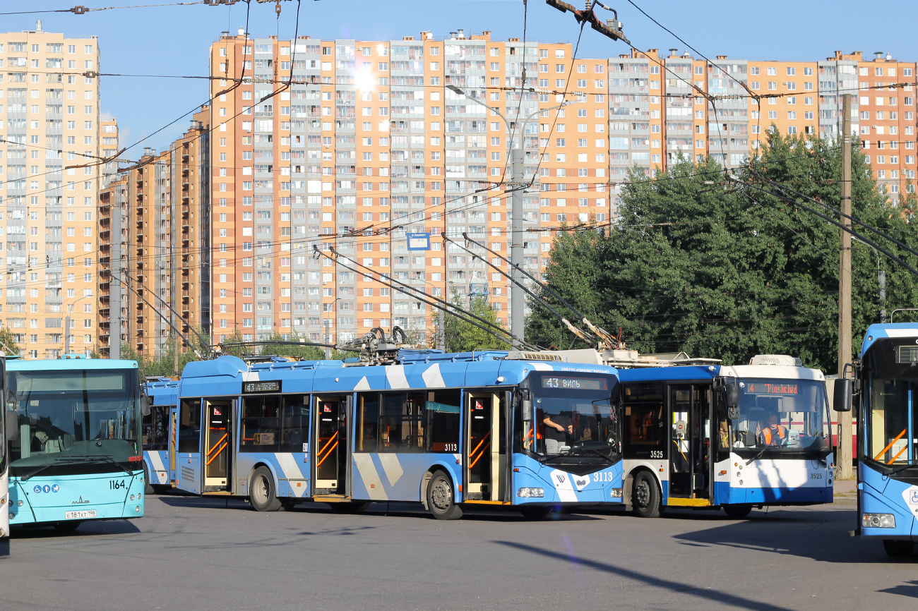 Санкт-Петербург, Тролза-5265.00 «Мегаполис» № 3525; Санкт-Петербург — Конечные станции и разворотные кольца