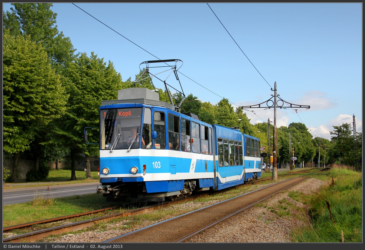 Tallinn, Tatra KT6T № 103