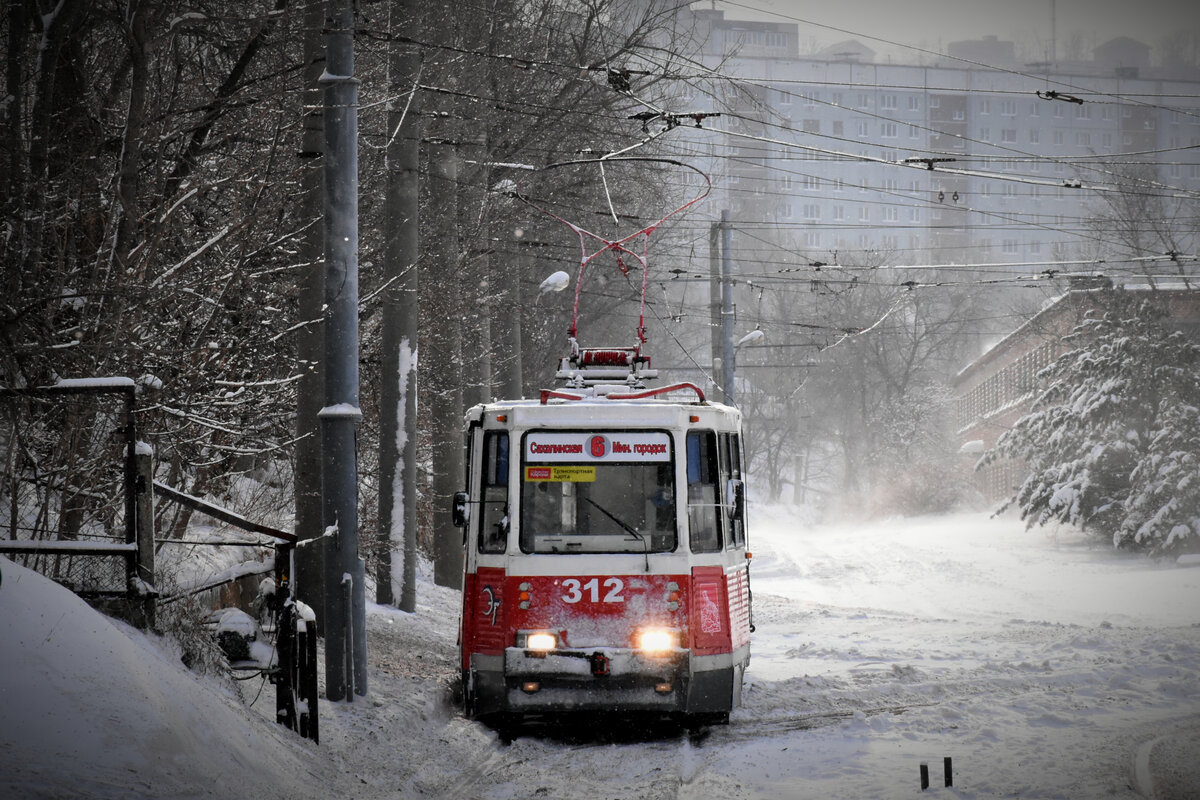 Владивосток, 71-605А № 312; Владивосток — Снегопады