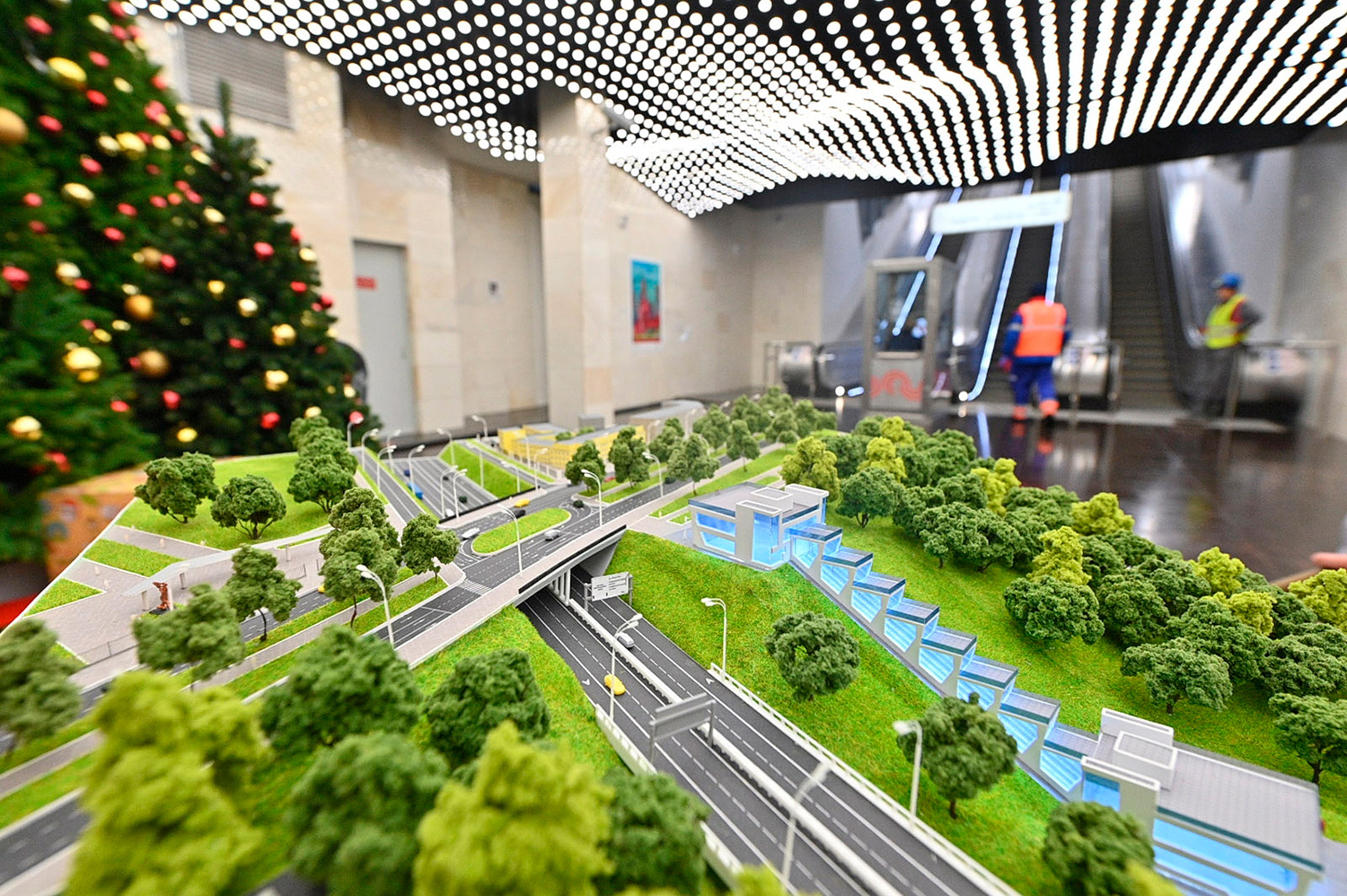 Maskava — Metropolitain — Escalator gallery in Sparrow Hills; Modelling