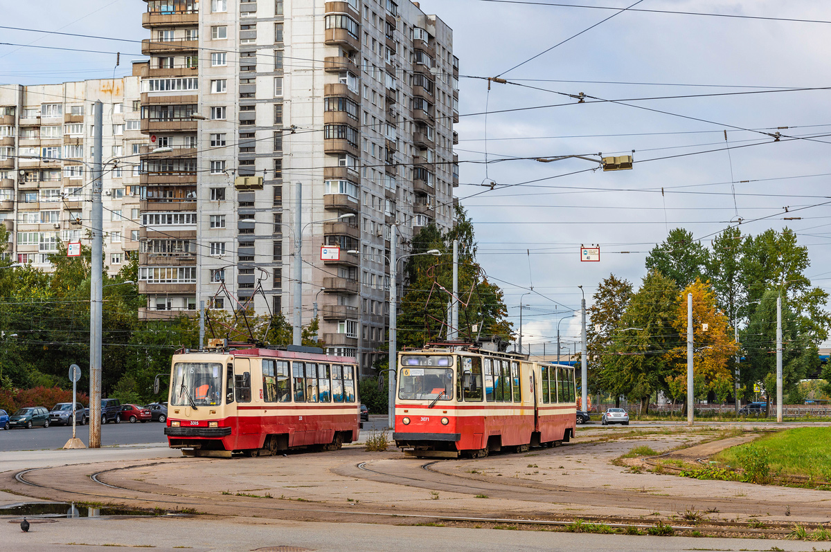 Санкт-Петербург, 71-134К (ЛМ-99К) № 3315; Санкт-Петербург, ЛВС-86К № 3071 Санкт-Петербург, 71-134К (ЛМ-99К) № 3315; Санкт-Петербург, ЛВС-86К № 3071
