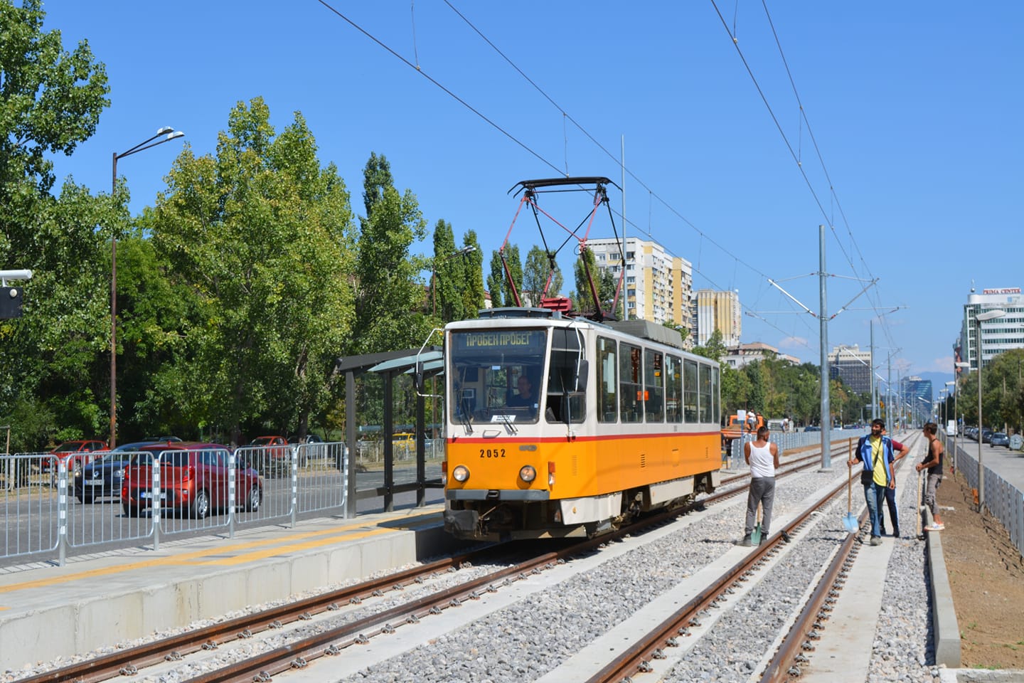София, Tatra T6A2SF № 2052; София — Основен ремонт на трамвайното трасе по улица Алабин, Булевард Цар Борис III, Булевард Тотлебен и Булевард Македония — 2021 — 2022