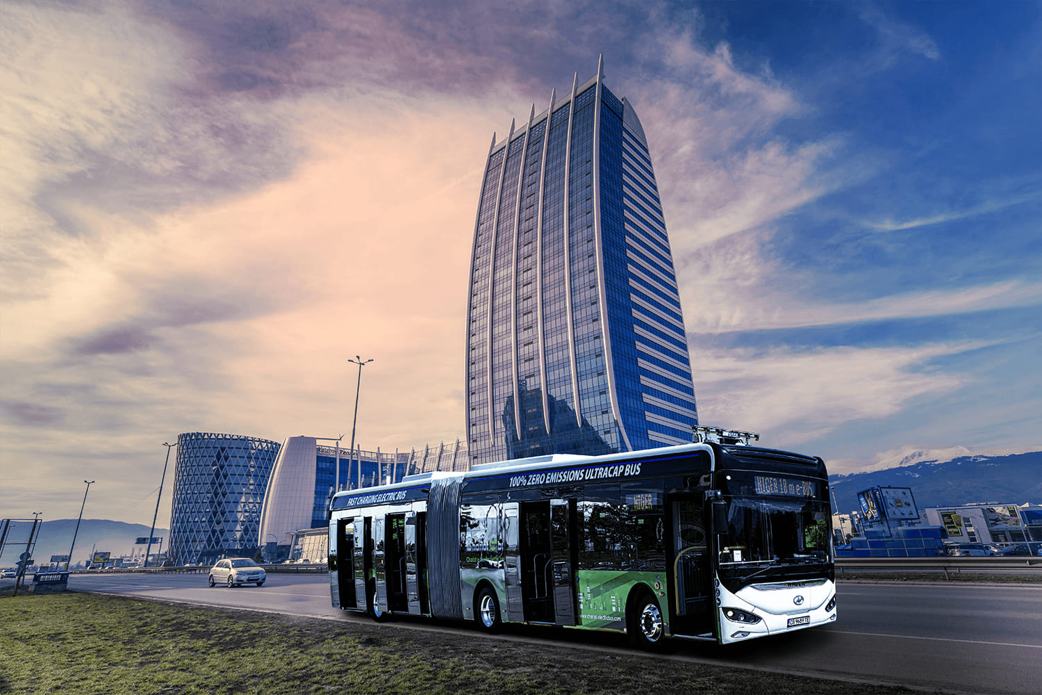 София, Higer KLQ6186GEV № 1704; София — Електробуси на тестове в София 2014 — 2024; Фотомонтаж София, Higer KLQ6186GEV № 1704; София — Електробуси на тестове в София 2014 — 2024; Фотомонтаж