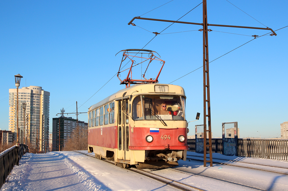 Екатеринбург, Tatra T3SU (двухдверная) № 494