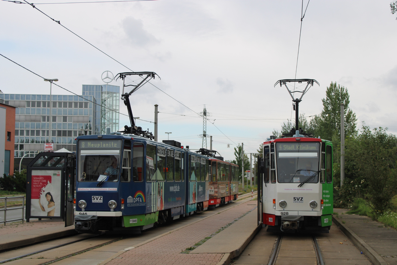 Zwickau, Tatra KT4DMC № 946; Zwickau, Tatra KT4DMC № 928