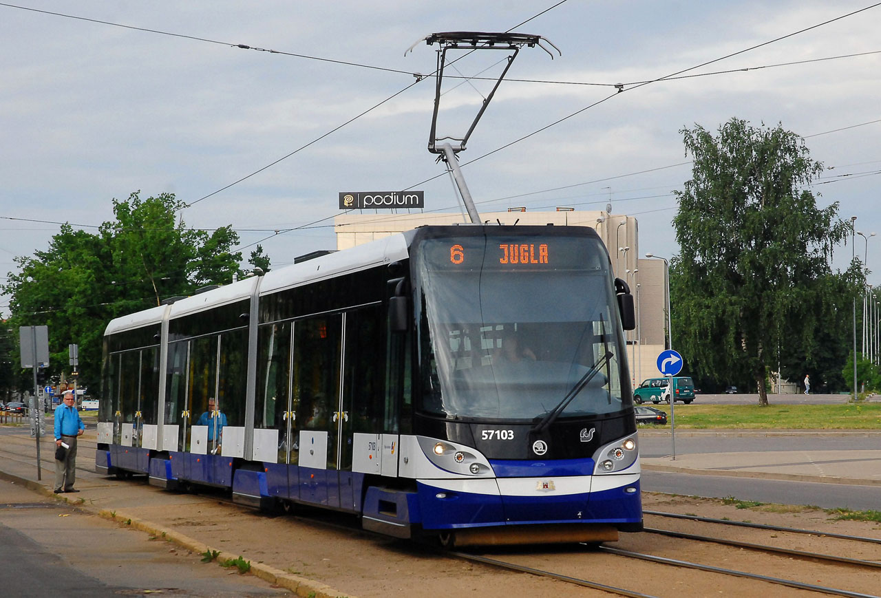 Рига, Škoda 15T ForCity Alfa Riga № 57103