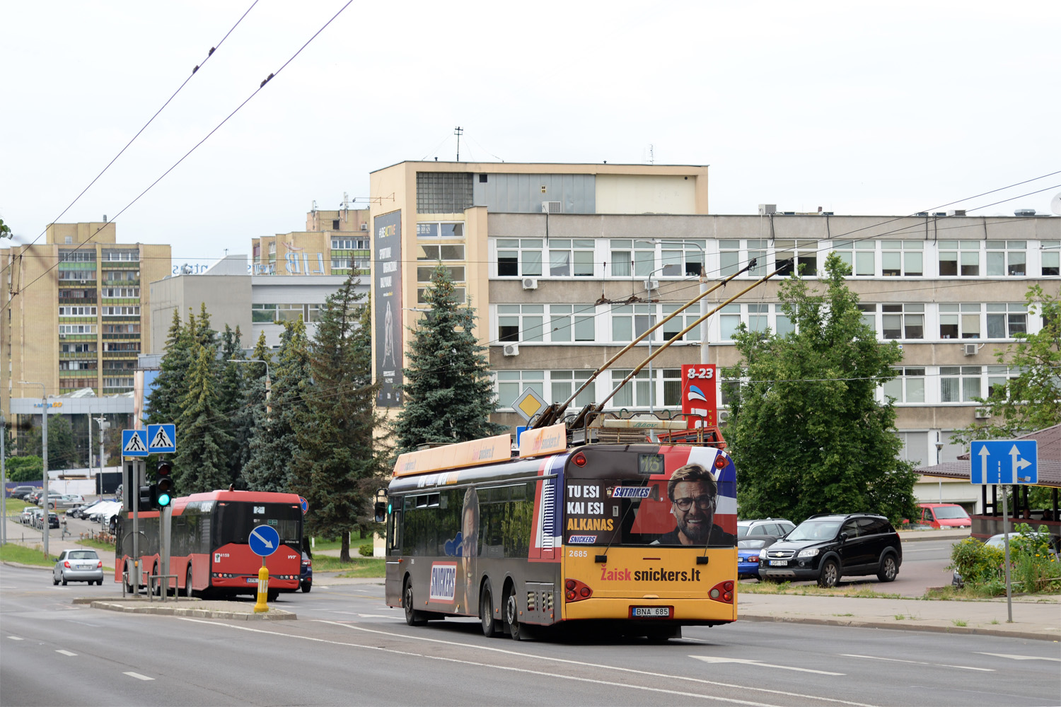 Vilnius, Solaris Trollino II 15 AC # 2685 Vilnius, Solaris Trollino II 15 AC # 2685