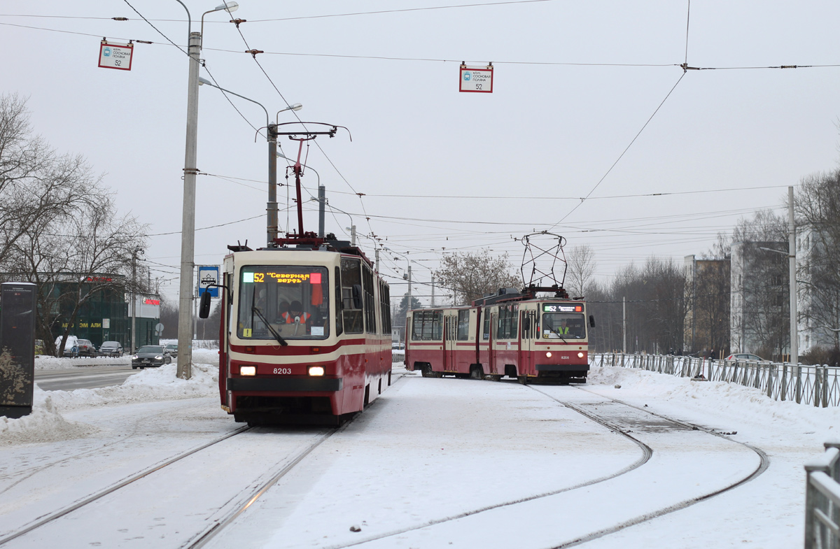 Sankt Petersburg, LVS-86K Nr. 8203; Sankt Petersburg — Terminal stations