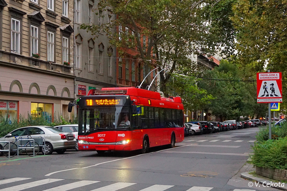 Budapest, Solaris Trollino III 12 Škoda Nr. 8017
