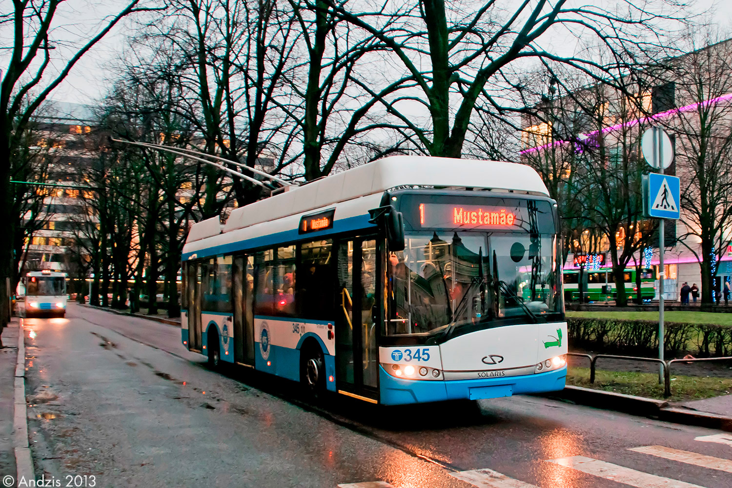 Таллин, Solaris Trollino III 12 AC № 345