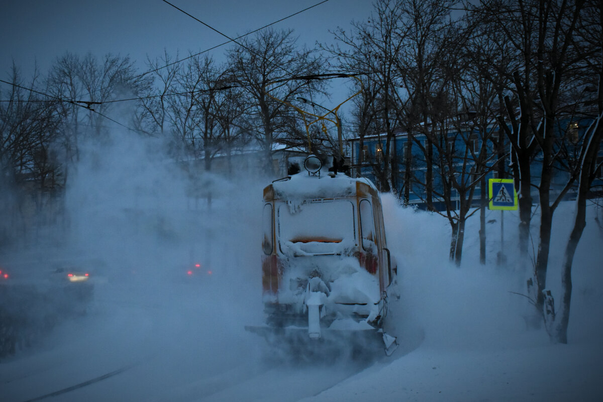 Владивосток, ГС-4 (КРТТЗ) № 47; Владивосток — Снегопады