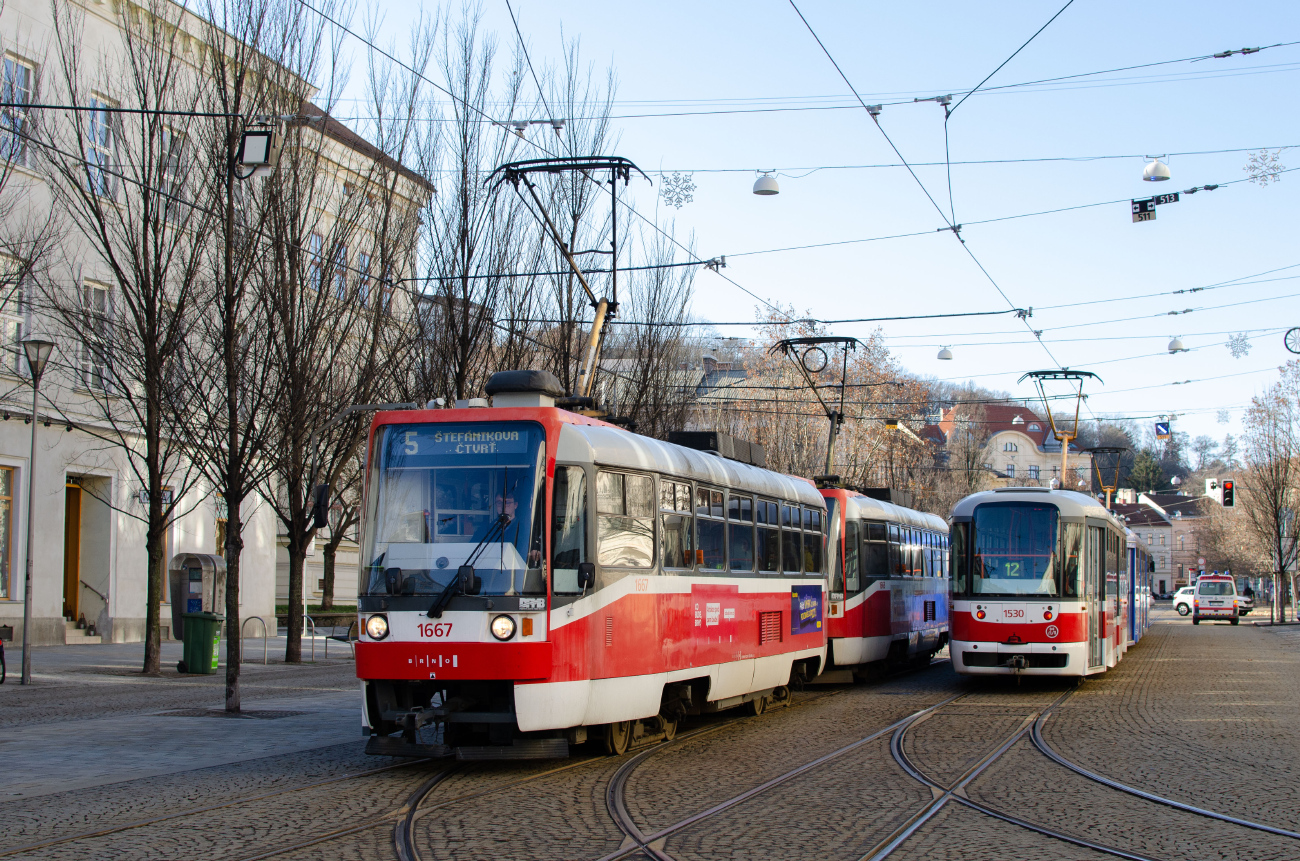 Брно, Tatra T3R (1995) № 1667