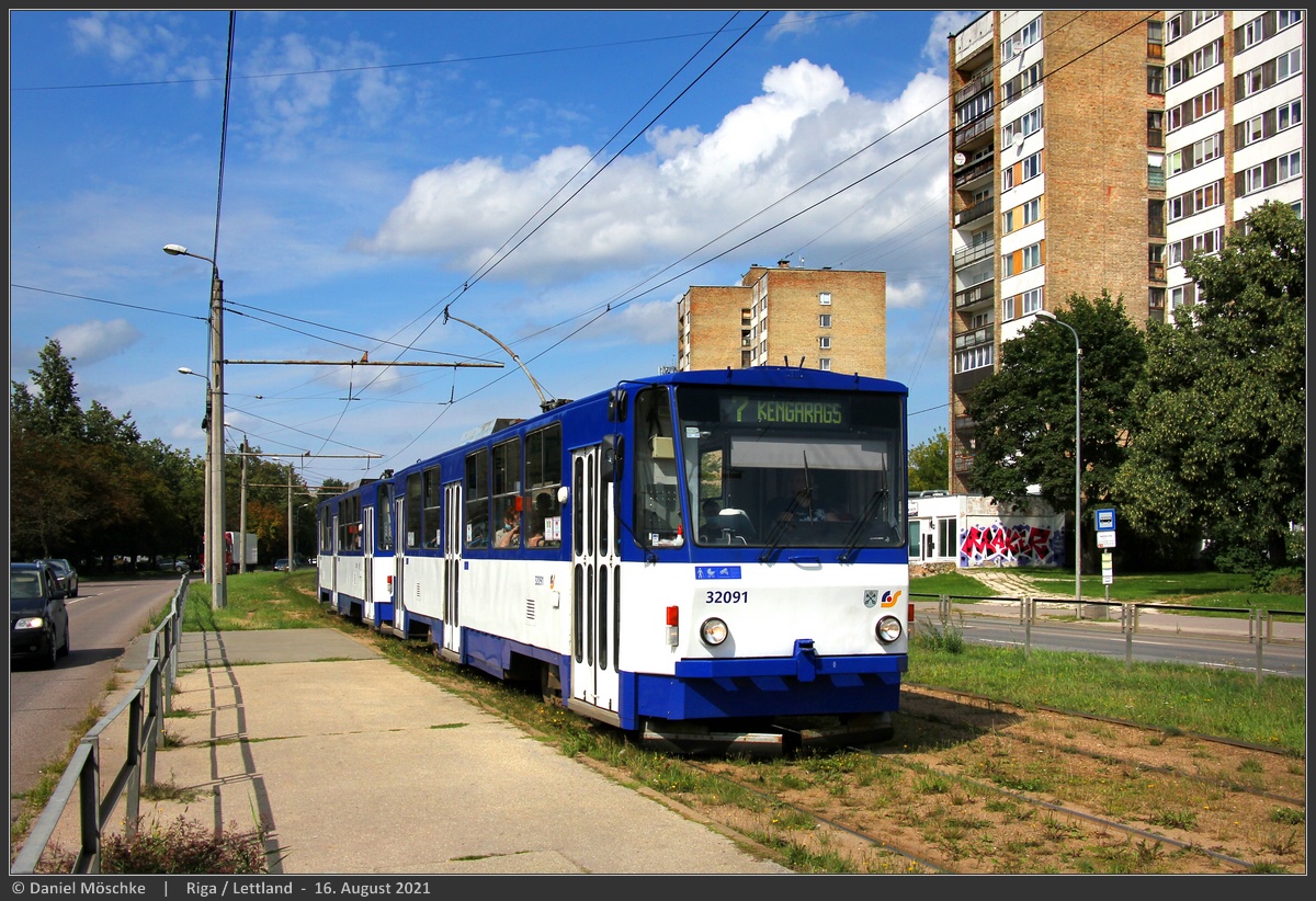 Рига, Tatra T6B5SU № 32091