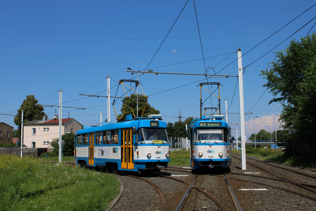 Острава, Tatra T3SUCS № 990; Острава, Tatra T3SUCS № 1006