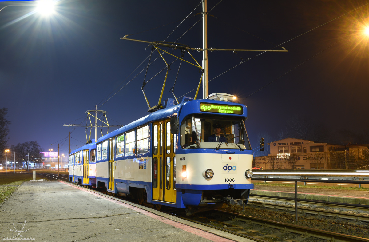 Острава, Tatra T3SUCS № 1006; Острава — 30.12.2022 — Прощание с Татрами Т3SU(CS) / ускорителями
