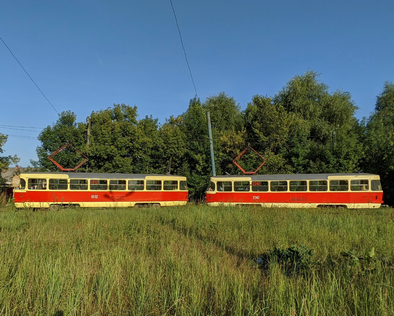 Ижевск, Tatra T3SU мод. Ижевск № 1012; Ижевск, Tatra T3K № 2342