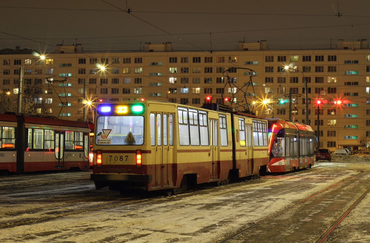 Санкт-Петербург, ЛВС-86К № 7087; Санкт-Петербург — Конечные станции и разворотные кольца