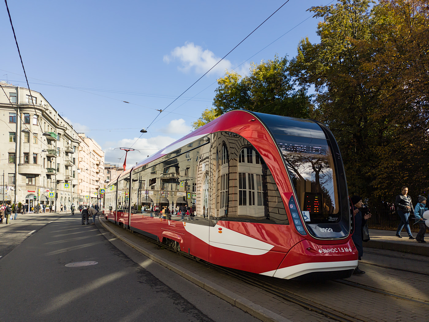 Санкт-Петербург, 71-931АМ «Витязь-Ленинград» № 8929; Санкт-Петербург — Выставка вагонов на 115-летие трамвая