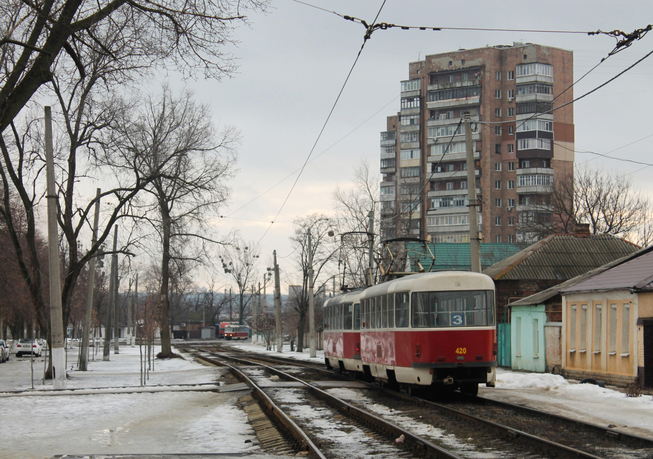 Харьков, Tatra T3SUCS № 420; Харьков — Трамвайные линии Харьков, Tatra T3SUCS № 420; Харьков — Трамвайные линии