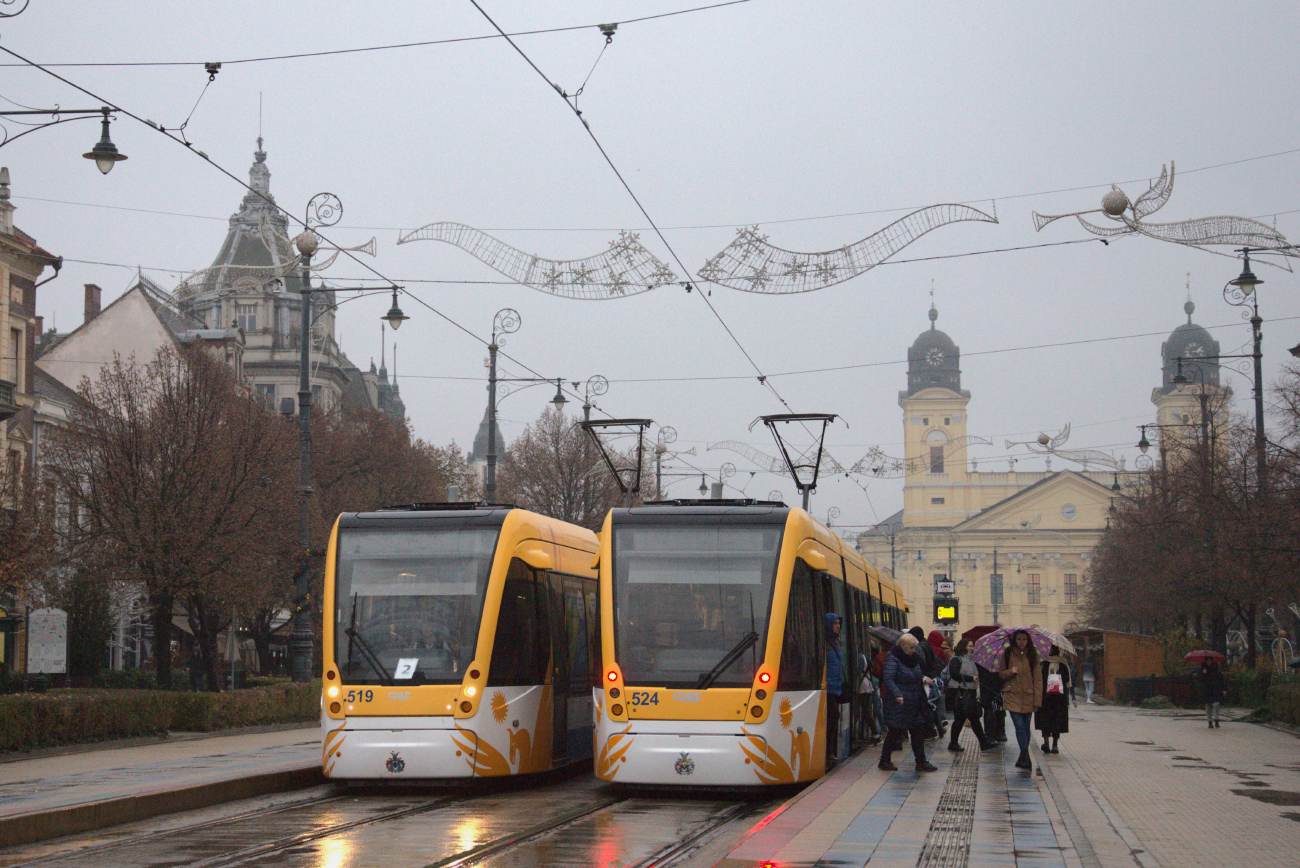 Debrecen, CAF Urbos 3 — 519; Debrecen, CAF Urbos 3 — 524