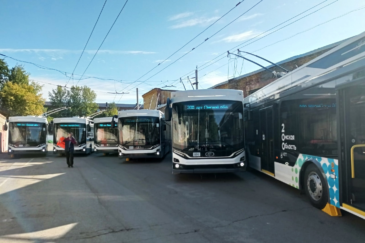 Omsk, PKTS-6281.00 “Admiral” Nr. 404; Omsk — 10.09.2022 — Presentation of trolleybuses PKTS 6281 Admiral