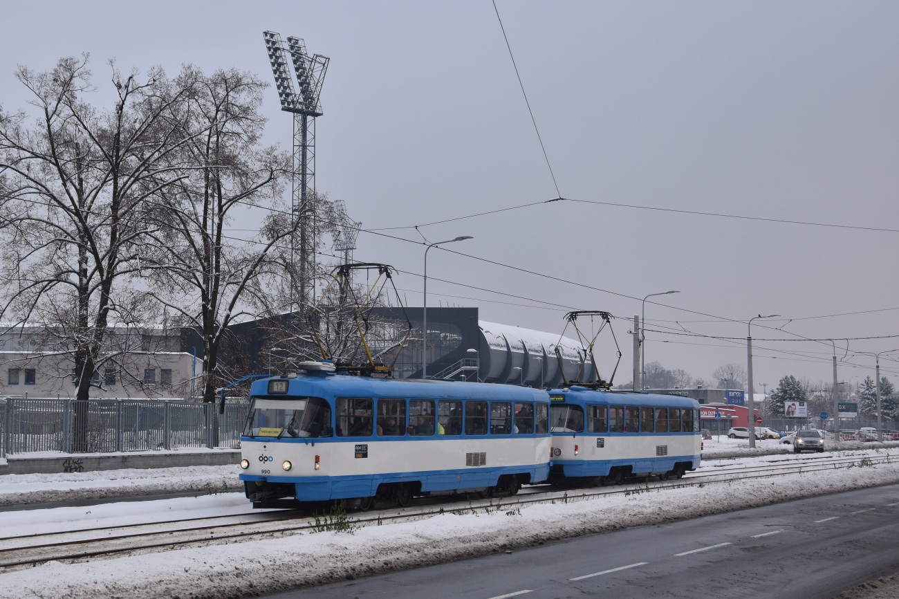 Острава, Tatra T3SUCS № 990; Острава, Tatra T3SU № 902