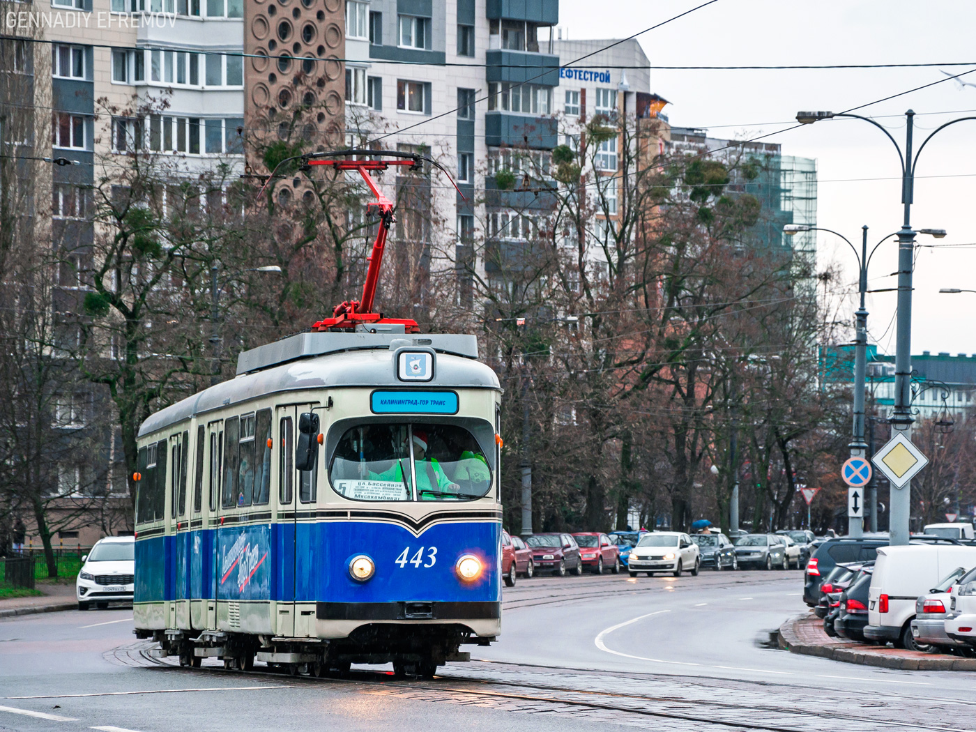 Калининград, Duewag GT6 № 443