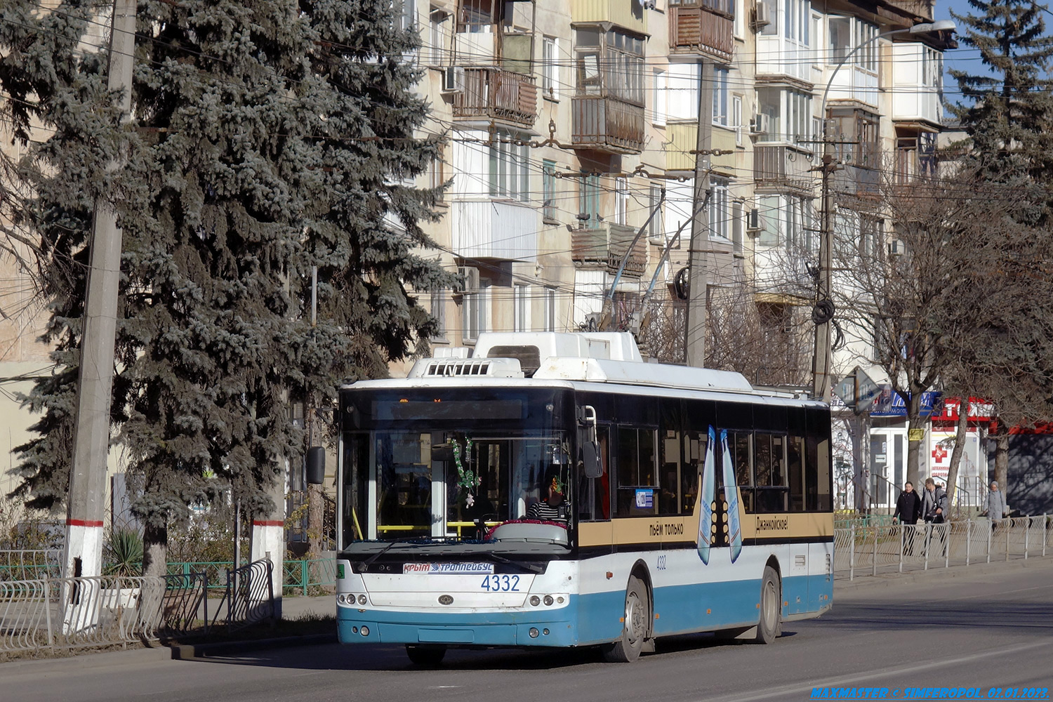 Krimas trolejbuss, Bogdan T70110 № 4332