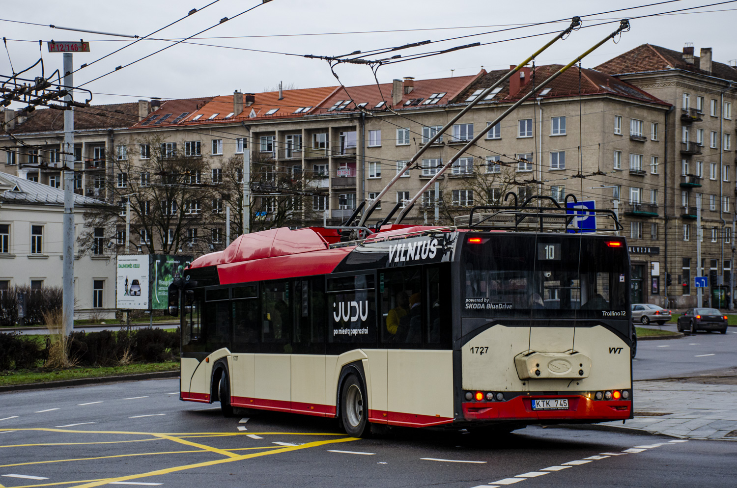 Vilnius, Solaris Trollino IV 12 Škoda № 1727