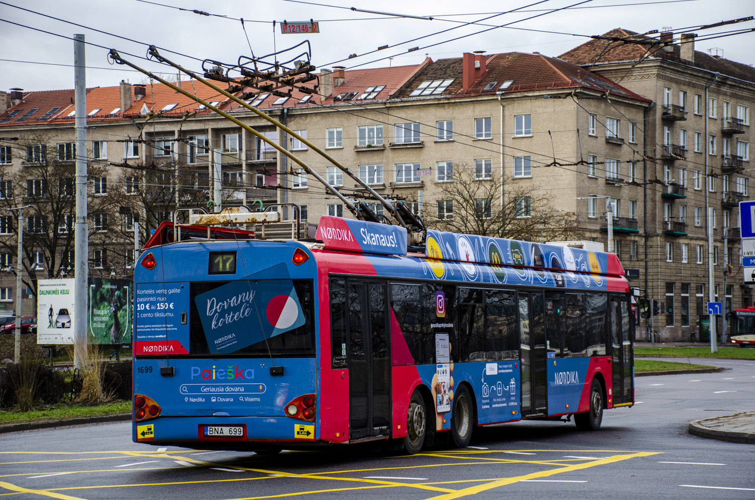 Вильнюс, Solaris Trollino II 15 AC № 1699