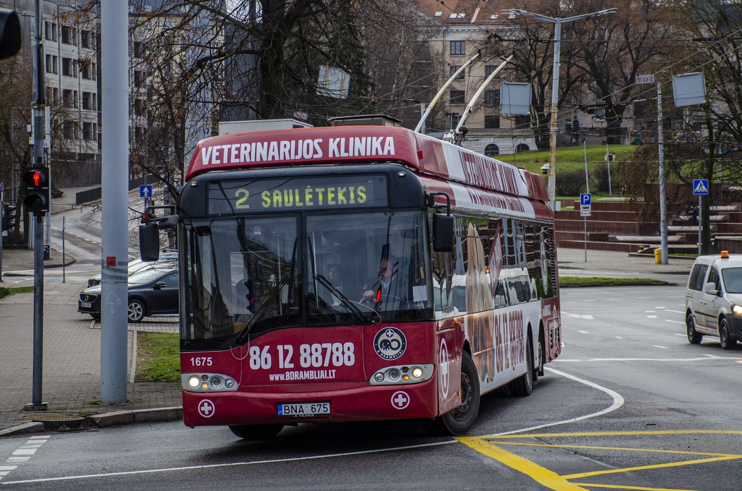 Вильнюс, Solaris Trollino II 15 AC № 1675