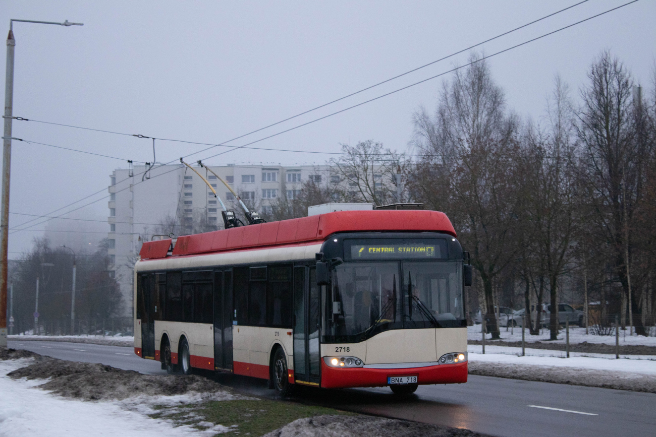 Вильнюс, Solaris Trollino II 15 AC № 2718
