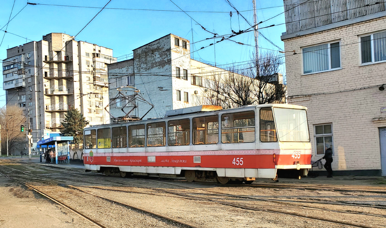 Запорожье, Tatra T6B5SU № 455
