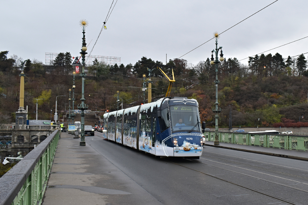 Praha, Škoda 14T Elektra № 9170; Praha — Christmas tram