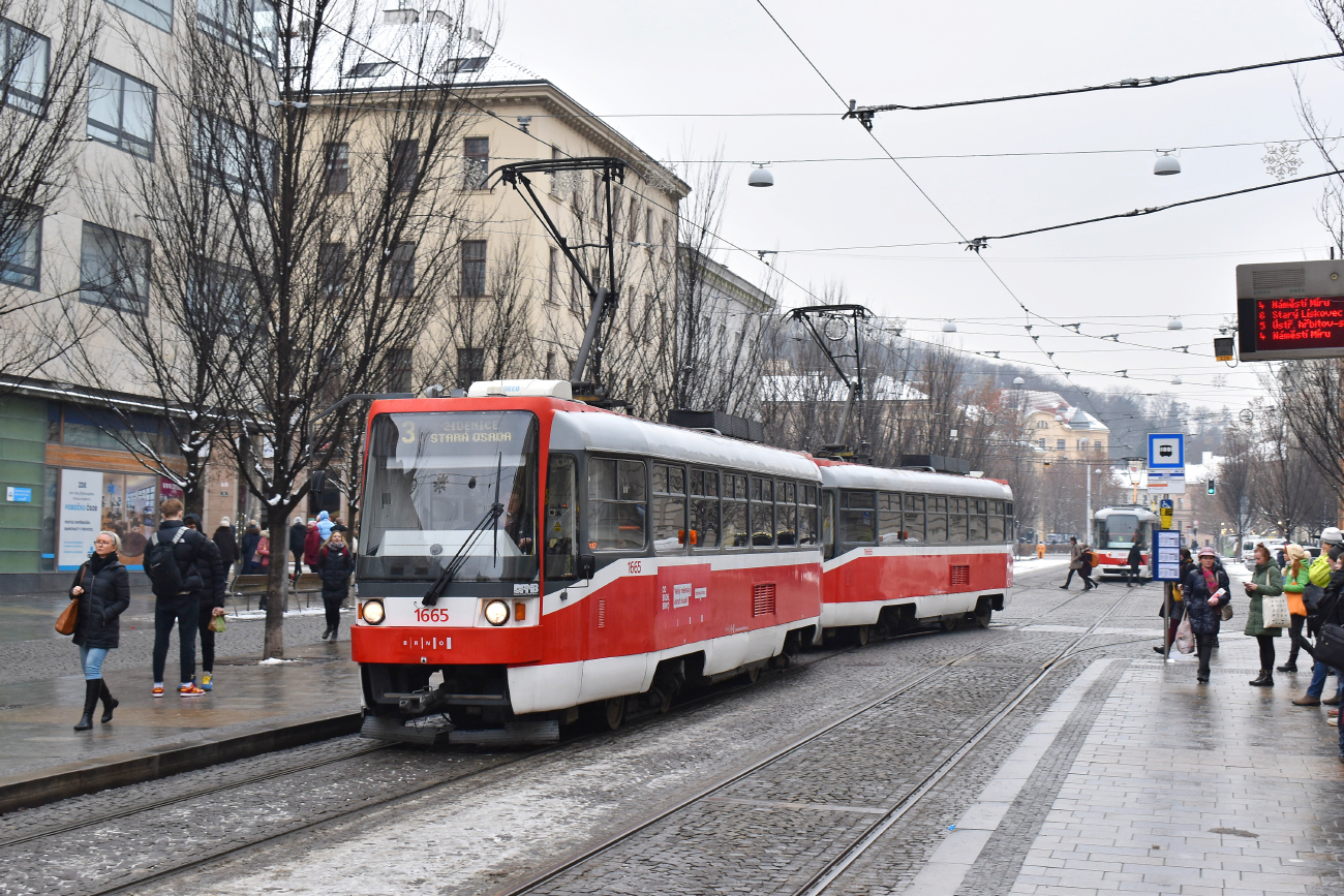 Брно, Tatra T3R (1995) № 1665