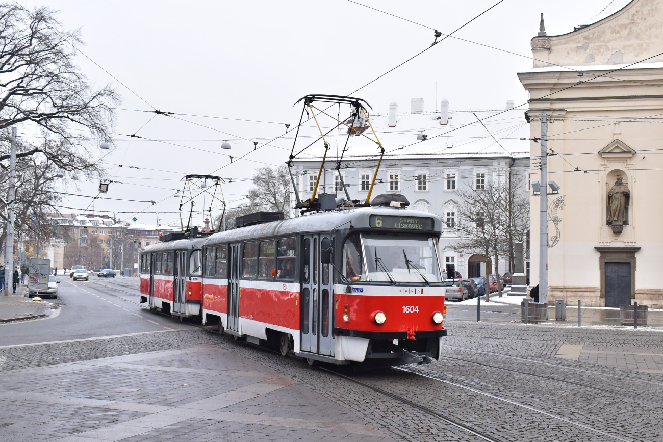 Брно, Tatra T3G № 1604