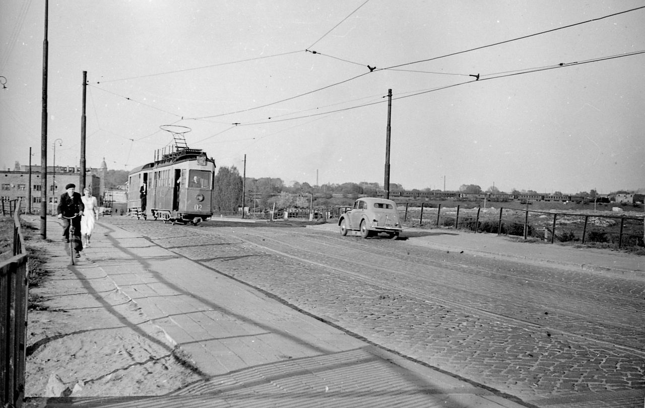 Калининград, Двухосный моторный Steinfurt № 02; Калининград — Старые фото — Калининградский трамвай