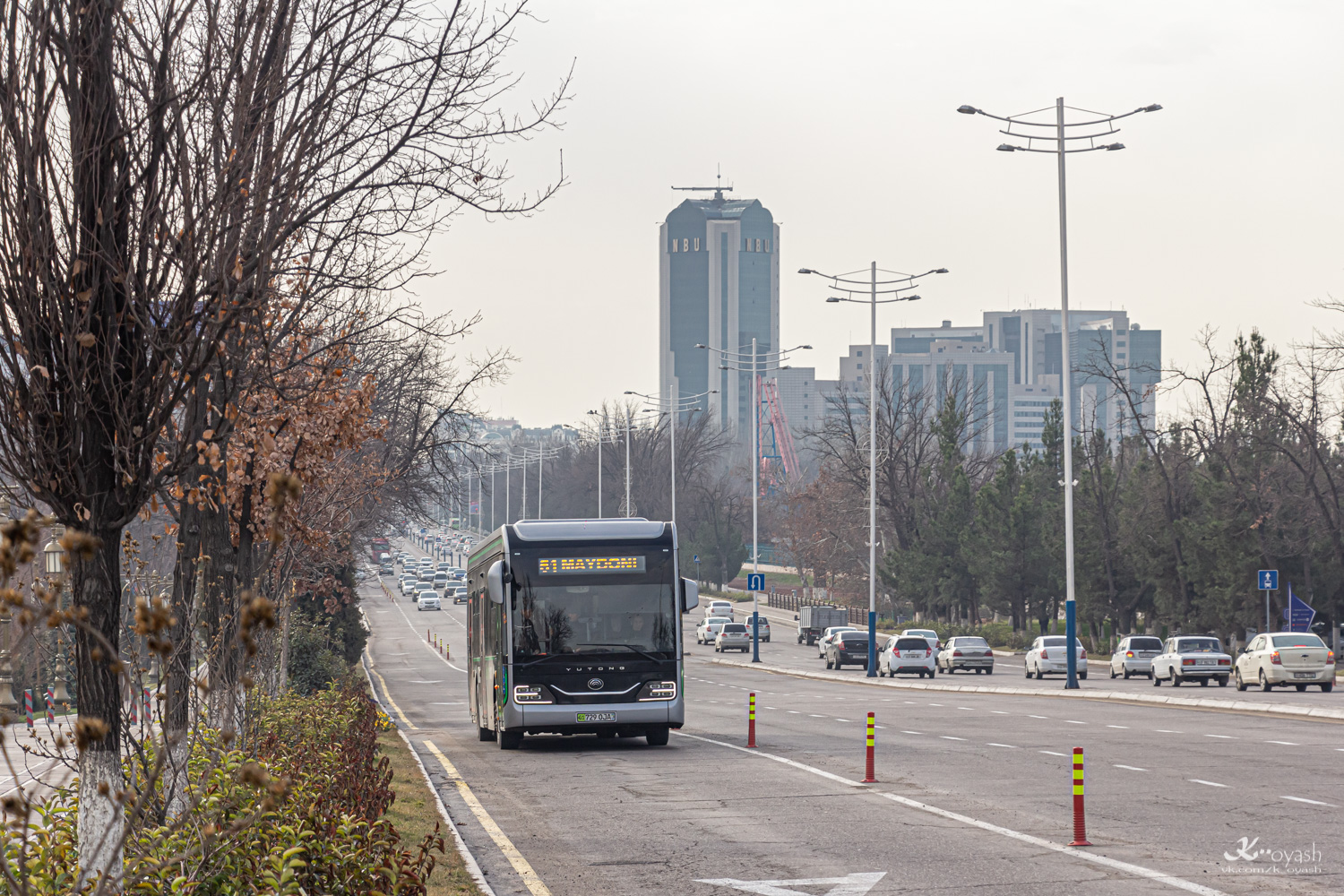 Tashkent, Yutong ZK6126BEVG № 08010