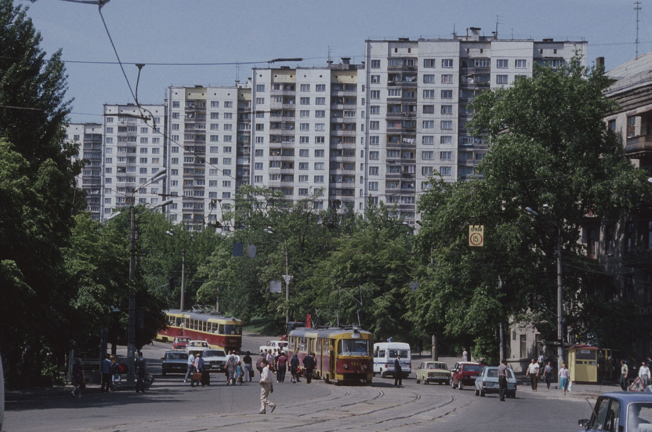 Киев, Tatra T3SU № 5837; Киев, Tatra T3SU № 5842; Киев — Исторические фотографии