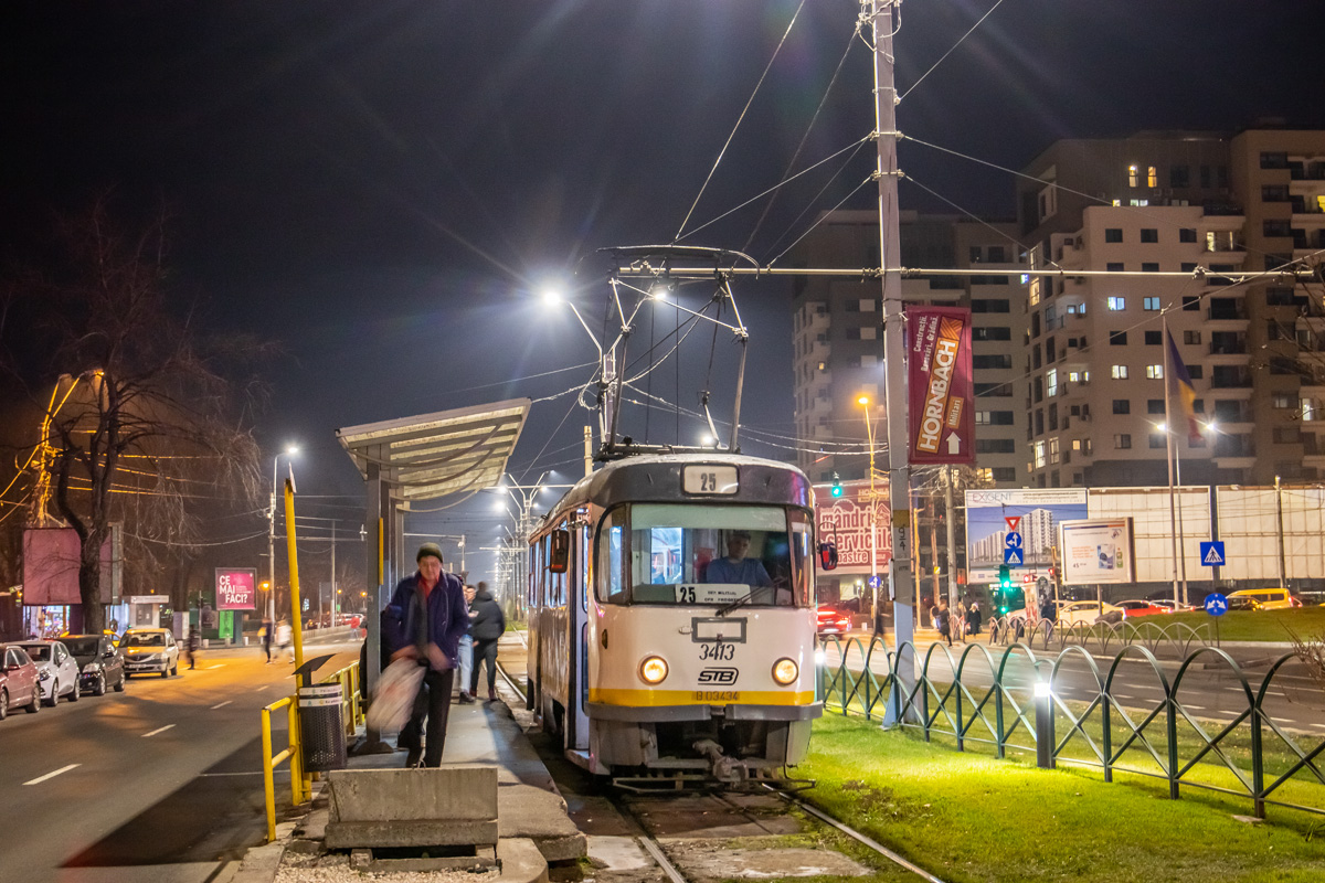 Бухарест - Илфов, Tatra T4R № 3413