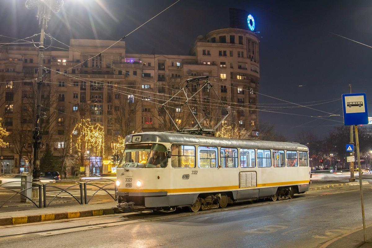 Бухарест - Илфов, Tatra T4R № 3322