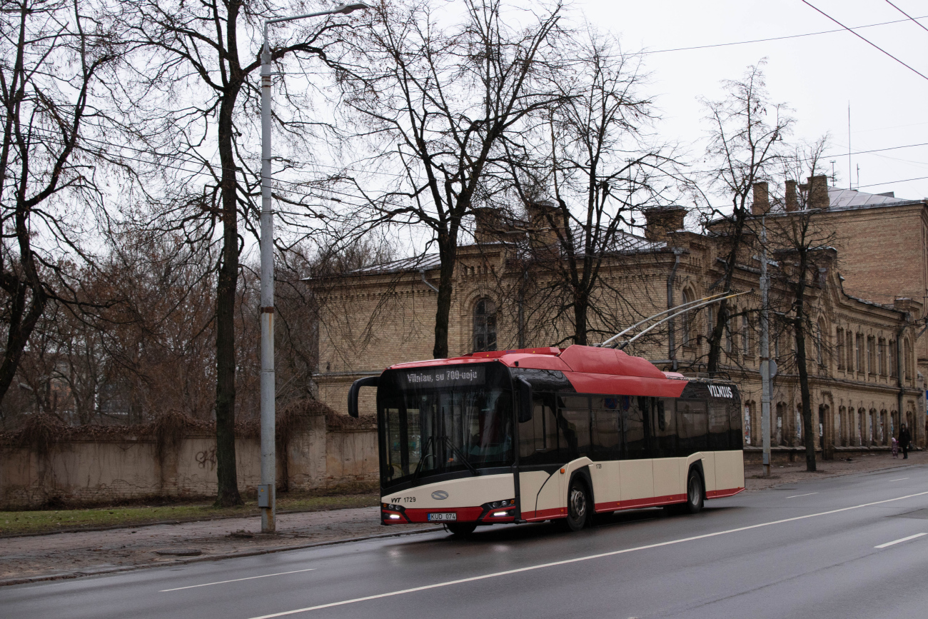 Вильнюс, Solaris Trollino IV 12 Škoda № 1729