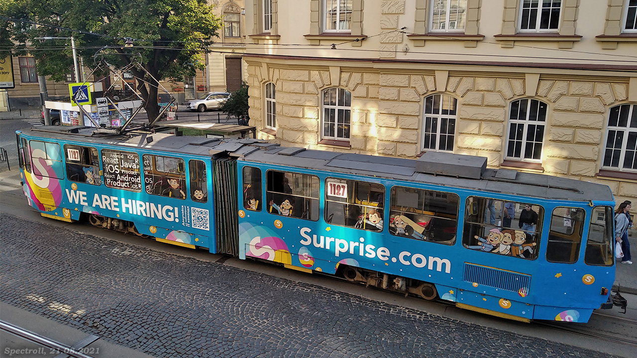 Львов, Tatra KT4SU № 1127